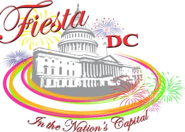 Logo of Fiesta DC with fireworks
