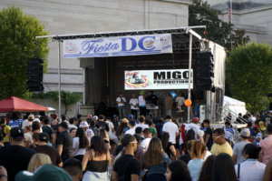Fiesta DC outdoor concert with crowd