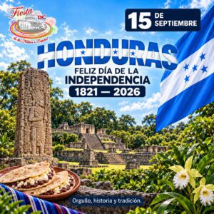 Honduras Independence Day celebration with traditional food.